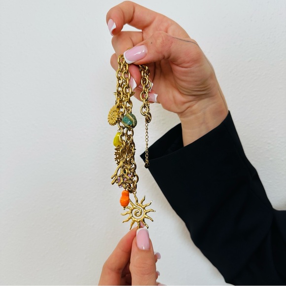 New Vibrant Gold Charm Necklace - Picture 6 of 6